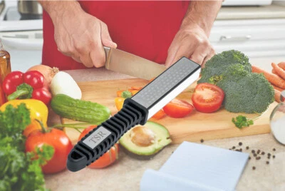 4 fach Diamant Messerschärfer für Stahlklingen Keramikklingen Schärfer  - Bild 1 von 4