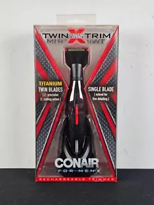 Conair For Men Twin Trim Titanium Twin Blades Rechargeable Timmer - Picture 1 of 2