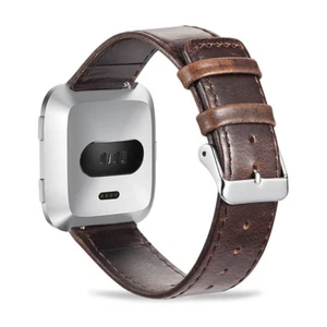 Leather Watch Band For Fitbit Versa 2/Versa Lite Edition/Versa Special Edition - Picture 1 of 14