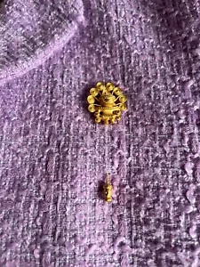 joyas precolombinas , Pre columbian Jewelry Reproduction 24 Kt gold king Pin - Picture 1 of 8