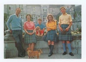 The Royal Family at Balmoral Castle ~ Vintage Postcard - Picture 1 of 2