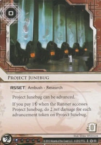 ANDROID NETRUNNER CARD - PROJET JUNEBUG - Picture 1 of 1