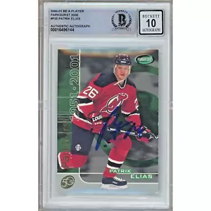 2000-01 BAP Parkhurst #P25 Patrik Elias Signed Card Auto 10 Beckett NJ Devils - Picture 1 of 5