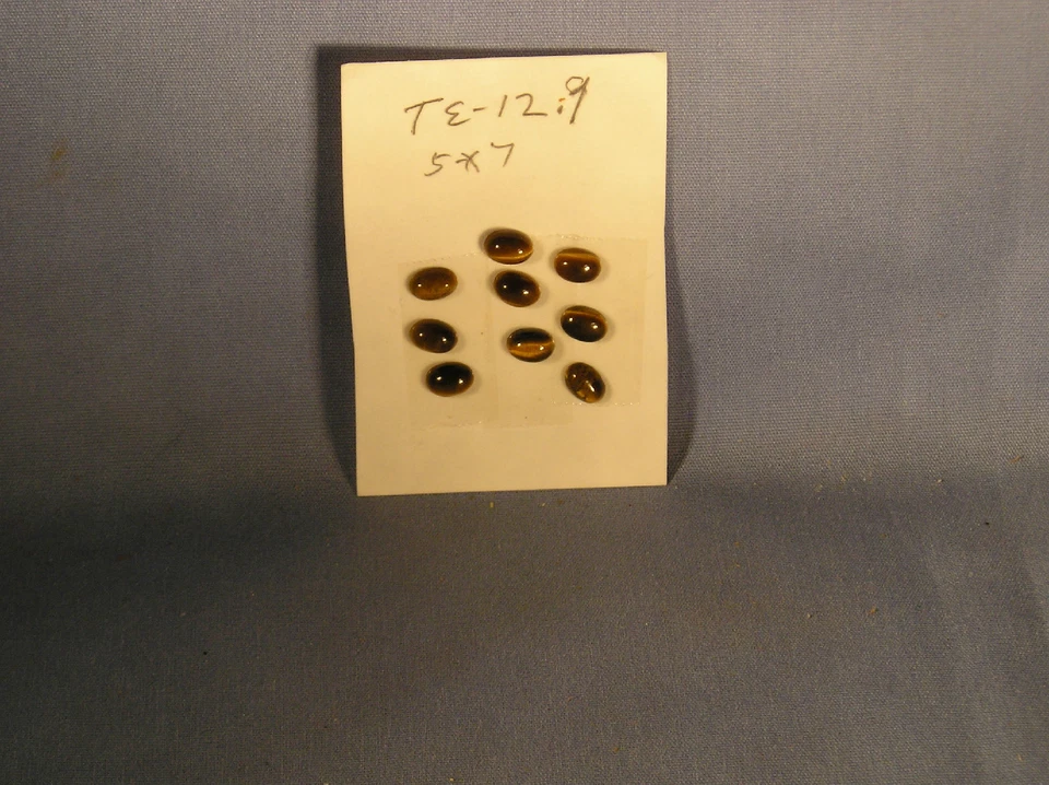 12.9- Tigereye cabochon size 5 x 7 set of 12 - Image 1 of 1