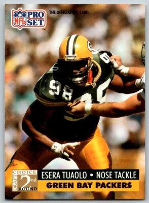 1991 PRO SET ESERA TUAOLO RC GREEN BAY PACKERS #764 - Image 1 of 2