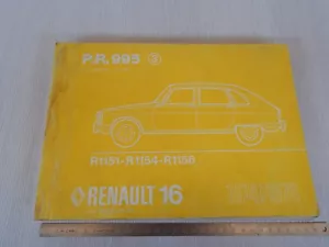 CATALOGO RICAMBI ORIGINALE PER RENAULT 16 - Foto 1 di 12