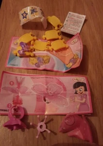 KINDER EGG SURPRISE Lovely Girls Bracelet Yellow + Ring New ♡ - Picture 1 of 3