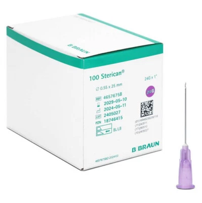 BBraun STERICAN Kanülen Gr.17: 0,55 x 25mm - violett - Injektionskanüle - Kanüle