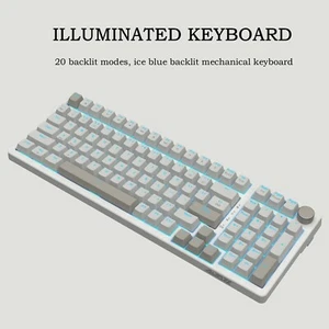 AJAZZ AK992 Retro Mechanical Keyboard - 92-Key Wired, Full-Key Hot-Swappable - Bild 1 von 8