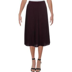 Eileen Fisher Womens Pleated Mid-Calf Office Midi Skirt Petites BHFO 1005