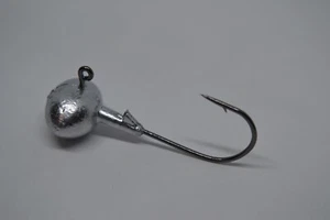 1/2 Fußball Jig Heads 3/0 NADELPUNKT SCHWARZ NICKEL Haken 25 Stück Bass Walleye - Bild 1 von 1