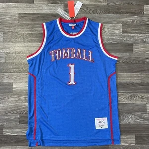 Headgear Tomball Highschool Jimmy Butler Basketball Jersey Men’s XL Red Blue NWT - Picture 1 of 10