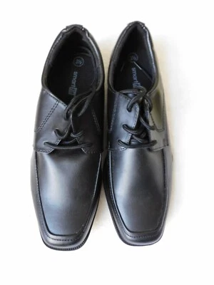 Smart Fit Dress Moc Shoes, Black, (Youth) Size 3 1/2, NIB, Skid Resistant - Image 1 of 4