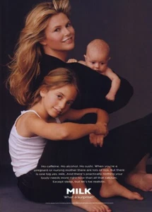 1995 Got Milk? Christie Brinkley 1-page MAGAZINE AD - Picture 1 of 1