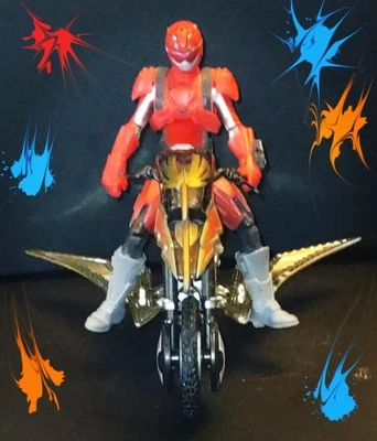 Power Rangers Vintage 2002 Bandai Ninja Storm Black, Red, Gold Motorcycle - Image 1 of 4
