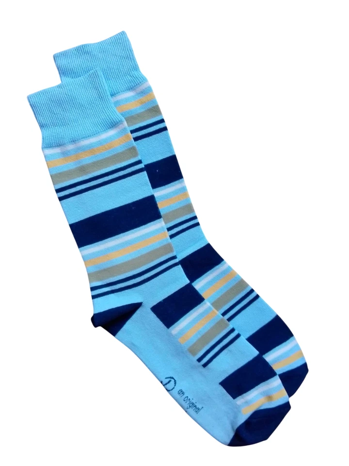 ORIGINAL PENGUIN | Mens Luxury Multistriped Socks | One Size UK 7-11 EU 41-46 - Imagem 1 de 1
