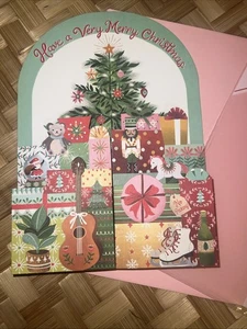 Rentner Händler Joe's Weihnachten ausklappbare Karte Geschenkkarteneinsatz 5x7 Geschenke Geschenke - Bild 1 von 9