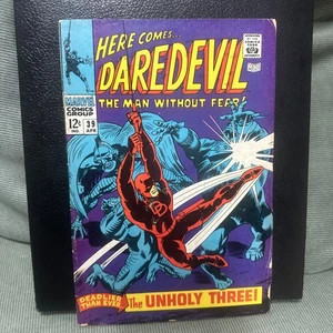 DAREDEVIL #39_APRIL 1968_ F_ANI-MEN_"THE UNHOLY THREE"_SILVER AGE! - Bild 1 von 5