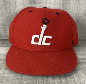 ‘47 Brand Washington Wizards Snapback NBA DC Red Hat WIZARDS PRINT - Picture 1 of 9