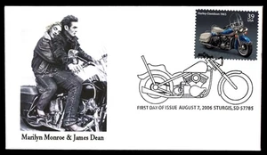 Mayfairstamps US FDC 2006 Harley Davidson Marilyn Monroe James Dean First Day Co - Picture 1 of 2