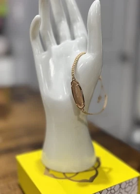 Pulsera de amistad trenzada con cordón tostado Kendra Scott con piedra de champán Foto 1 de 4