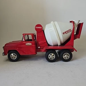 Tonka 60s Vintage Construction Cement Mixer Truck Nice Red 1960’s - Picture 1 of 11