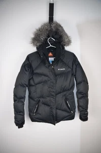 Columbia Black Puffer Jackets - Picture 1 of 7