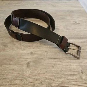 Orvis Horween Leather Co. USA Men's Belt Two-Tone Leather, Stitched, Size 36 EUC - Picture 1 of 10