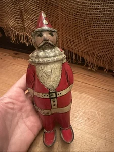 VINTAGE LINDSTROM WIND UP TIN SANTA Working - Picture 1 of 5