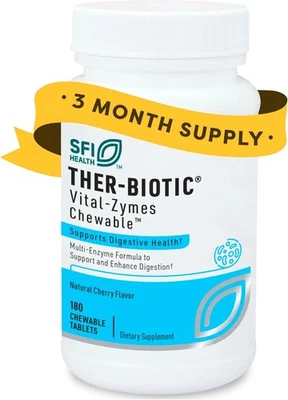 Klaire Labs Vital-Zymes Masticable (180 Comprimidos) - Caducidad: 12/2025 Foto 1 de 2