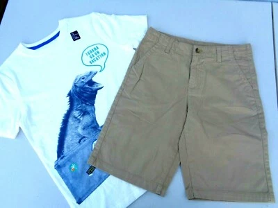 NEW lot Gap T-shirt Crazy 8 Shorts Boys Clothes Summer L 10 11 years Tee Pants - Image 1 of 4