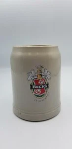BECK'S Beer Stein / Taza - Producto de Alemania - Marcada Alemania Occidental - Usada - Imagen 1 de 6