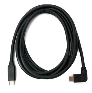 USB 3.1 Kabel 2 m Typ C Stecker zu Stecker Winkel Adapter in Schwarz - Zdjęcie 1 z 4