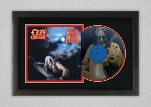 Exhibición de vinilo negra grabada con láser Ozzy Osbourne Bark At The Moon edición limitada - Imagen 1 de 4