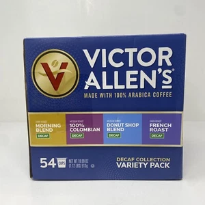 Victor Allen's Decaf Variety Coffee Pods Compatible with Keurig (54 Pods) - Picture 1 of 5