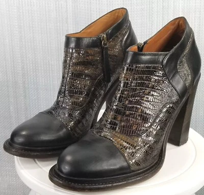 UGG COLLECTION GIACINTA MADE IN ITALY LEATHER SHEARLING INSOLE BOOTS 8.5 $350+ - Image 1 of 4