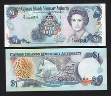 Cayman Islands 1 Dollar (2001) Replacement Z/1 Queen $1 P26 - UNC