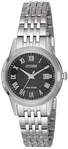 Citizen Analog business Eco-Drive Silver Ladies FE1080-51E - Picture 1 of 4