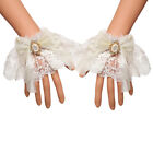 Women Cute   Wrist Cuffs Bowknot   Trim Lolita  Maid Cosplay Accessories