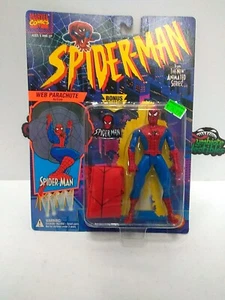 Figura de 5" ToyBiz Marvel Spider-Man Serie Animada Web Parachute Spider-Man 1994 - Imagen 1 de 5