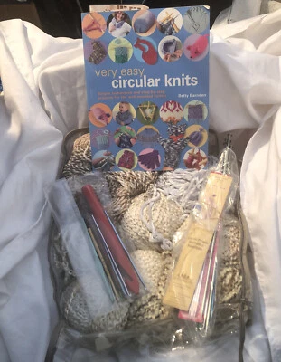 Lot of  Knitting Yarn Mixed Colors With Knitting Needles & Technique Book - Image 1 of 4