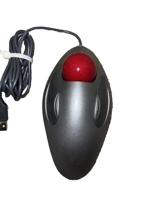 Logitech Trackman Marble USB T-BC21 Trackball Silver Ergonomic Mouse -Good Cond! - Image 1 of 4