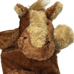 Ganz H5085 Heritage Collection SHELBY HORSE Brown Pony Plush Floppy Hand Puppet - Picture 1 of 12