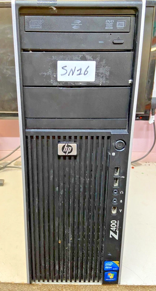 HP Z400 WORKSTATION - XEON W3520 - 6GB RAM - MXRT 5450 - NO HDD (OFFERS OK) - Image 1 of 4