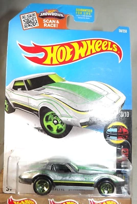 2016 Hot Wheels Walmart Zamac #58 HW Mild to Wild 3/10 CORVETTE STINGRAY Zamac - Image 1 of 4