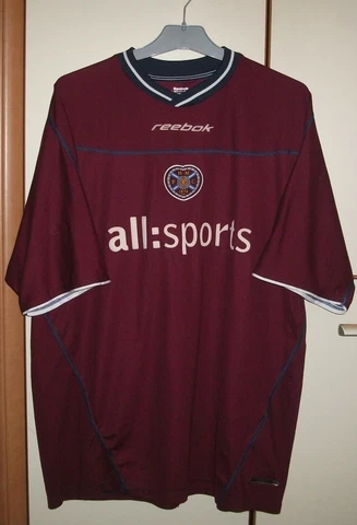 Heart Of Midlothian 2002 - 2004 Home football shirt jersey Umbro size XL Cover