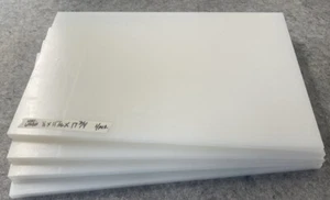 (4 Stück) 1/2 Zoll Dicke NATÜRLICHE UHMW-PE FLACHE PLATTE LAGER 0,500 Zoll x 11,6875 Zoll x 17,750 Zoll - Bild 1 von 1