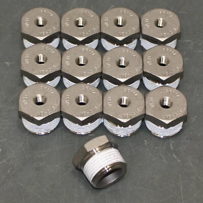 (13) Hex Reducer Bushings 4452K293, 1" x 1/8" NPT, 316 Stainless Steel Class 150 - Image 1 of 4