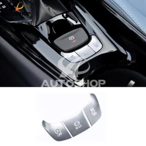 Silver Aluminum Central Console Button Sticker For Toyota CHR CH-R 2018-2022 - Foto 1 di 1