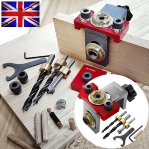 Adjustable Doweling Jig Pocket Drilling Guide Locator Puncher Tools Woodworking - Picture 1 of 5